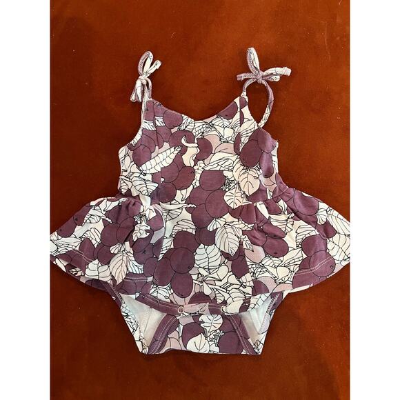 NWT Kate Quinn Spaghetti Tie Ballerina Bubble Wild Purple Plum 0-3m - Picture 3 of 4